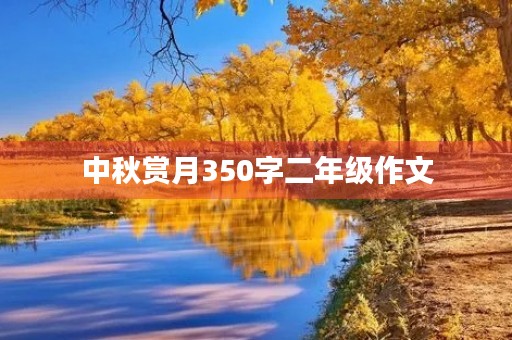 中秋赏月350字二年级作文