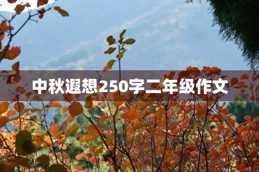 中秋遐想250字二年级作文