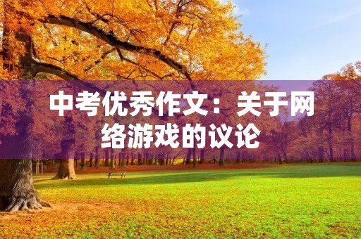 中考优秀作文:关于网络游戏的议论 中考优秀作文:关于网络游戏的议论