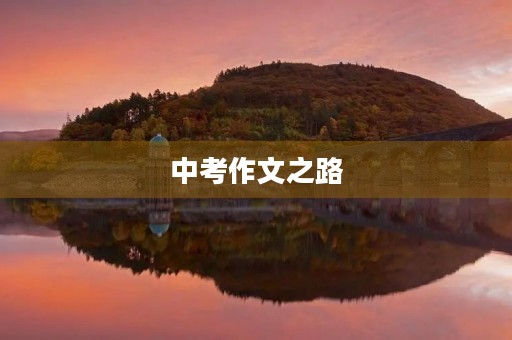 中考作文之路