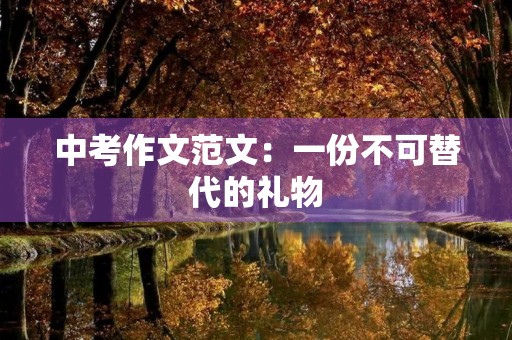 中考作文范文:一份不可替代的礼物 中考作文范文:一份不可替代的礼物