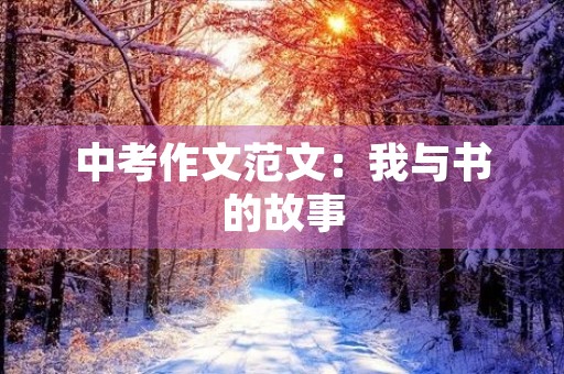 中考作文范文：我与书的故事