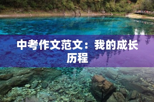 中考作文范文:我的成长历程 中考作文范文:我的成长历程