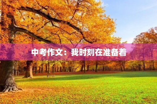 中考作文:我时刻在准备着 中考作文:我时刻在准备着