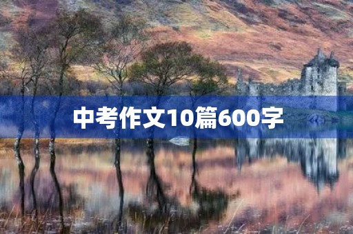 中考作文10篇600字 中考作文10篇600字