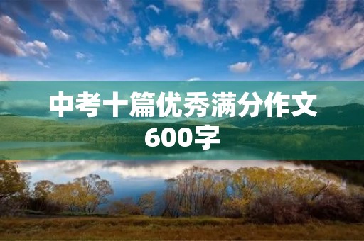 中考十篇优秀满分作文600字