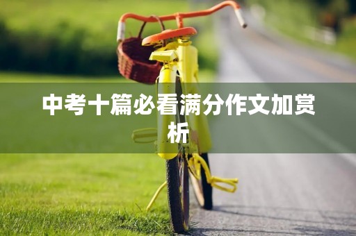 中考十篇必看满分作文加赏析 中考十篇必看满分作文加赏析