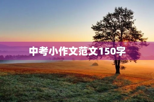 中考小作文范文150字 中考小作文范文150字