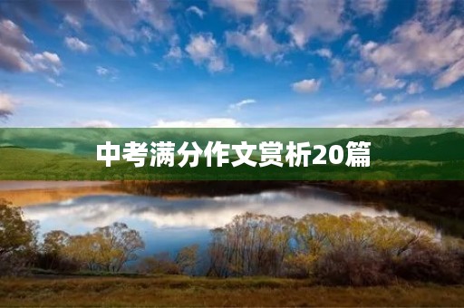 中考满分作文赏析20篇