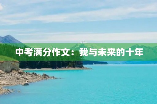 中考满分作文：我与未来的十年
