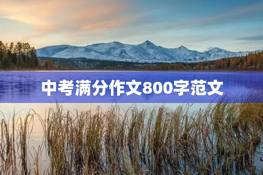 中考满分作文800字范文 中考满分作文800字范文