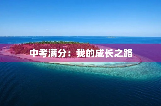 中考满分:我的成长之路 中考满分:我的成长之路