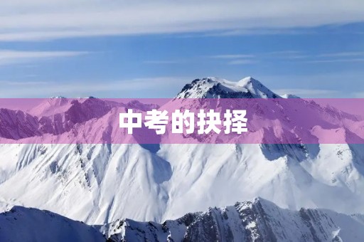 中考的抉择