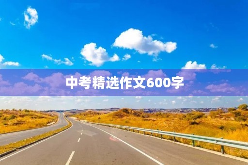 中考精选作文600字 中考精选作文600字