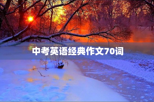 中考英语经典作文70词 中考英语经典作文70词