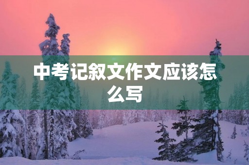 中考记叙文作文应该怎么写 中考记叙文作文应该怎么写