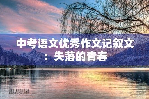 中考语文优秀作文记叙文:失落的青春 中考语文优秀作文记叙文:失落的青春