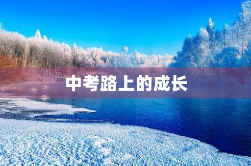 中考路上的成长