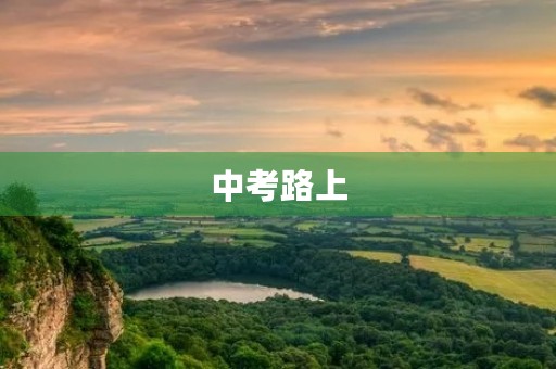 中考路上，一路努力