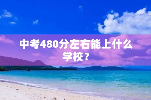 中考480分左右能上什么学校？
