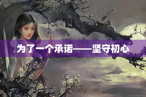 为了一个承诺——坚守初心，不忘使命