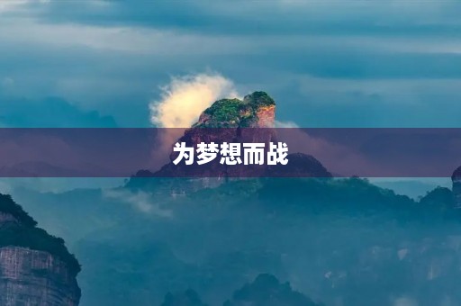 为梦想而战