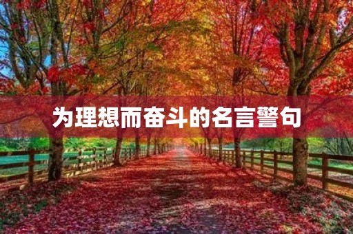 为理想而奋斗的名言警句,为理想而奋斗的名言警句简短 为理想而奋斗的名言警句,为理想而奋斗的名言警句简短