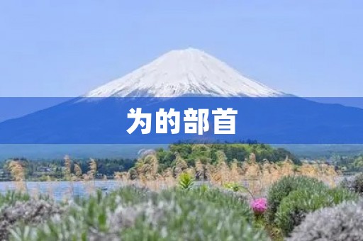 为的部首(为的部首)