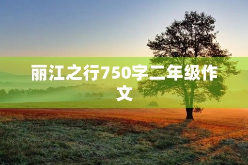 丽江之行750字二年级作文 丽江之行750字二年级作文