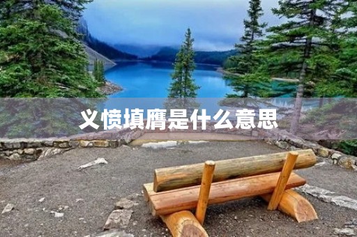 义愤填膺是什么意思
