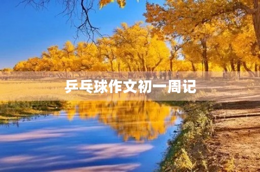 乒乓球作文初一周记