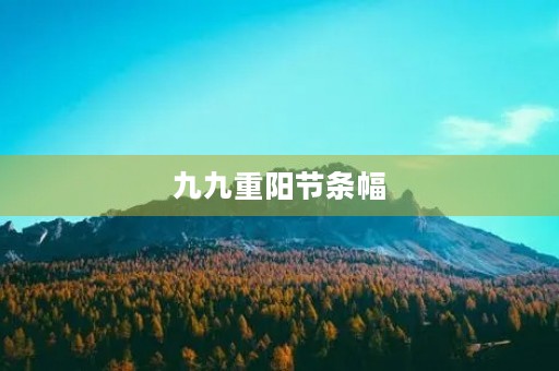 九九重阳节条幅(九九重阳节,浓浓敬老情) 九九重阳节条幅(九九重阳节,浓浓敬老情)