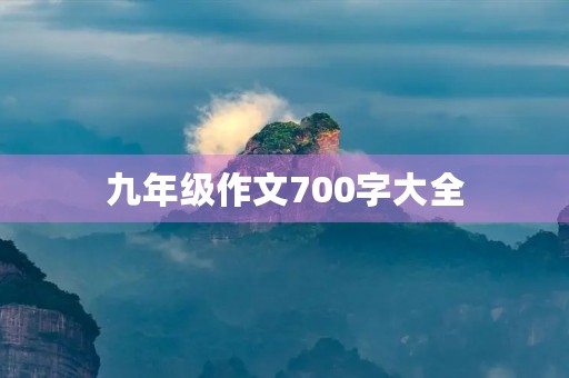 九年级作文700字大全