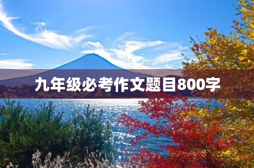 九年级必考作文题目800字 九年级必考作文题目800字