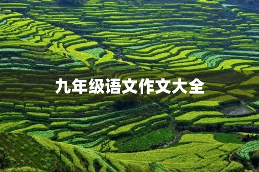 九年级语文作文大全
