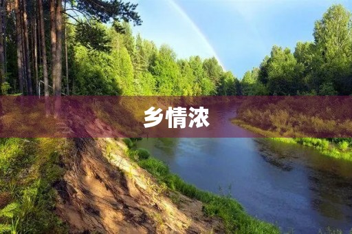 乡情浓，乡村美——我眼中的乡村生活