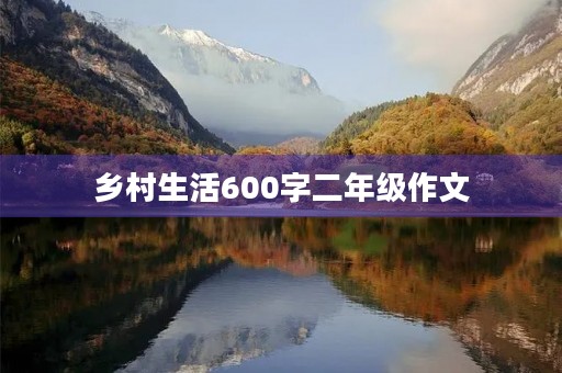 乡村生活600字二年级作文