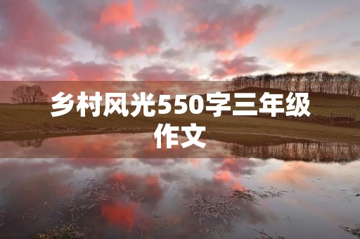 乡村风光550字三年级作文