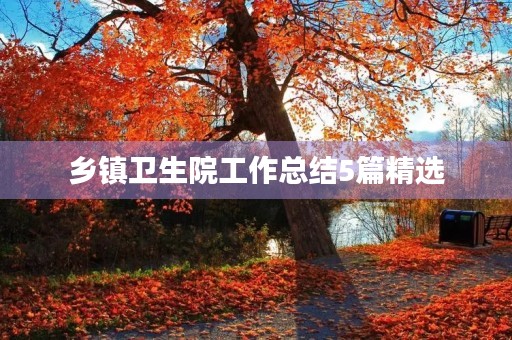 乡镇卫生院工作总结5篇精选 乡镇卫生院工作总结5篇精选
