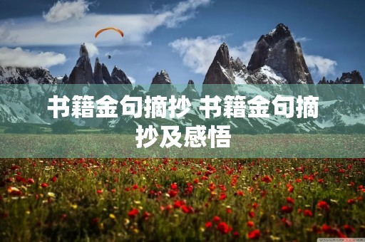 书籍金句摘抄 书籍金句摘抄及感悟 书籍金句摘抄 书籍金句摘抄及感悟