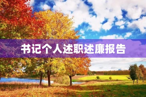 书记个人述职述廉报告(10篇)