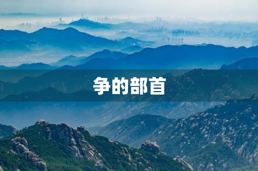 争的部首(争的部首) 争的部首(争的部首)