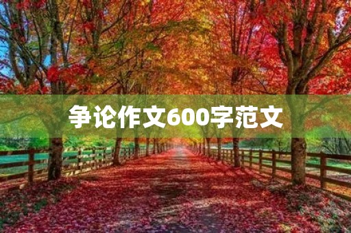 争论作文600字范文 争论作文600字范文