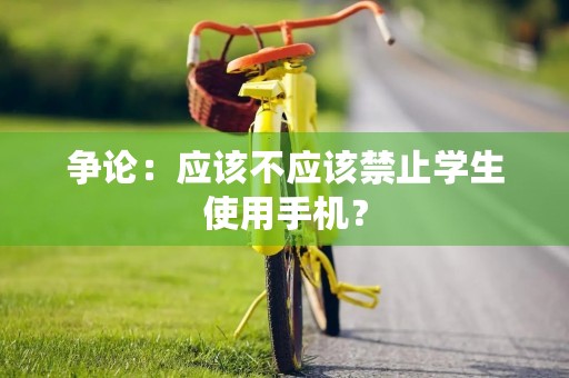 争论：应该不应该禁止学生使用手机？