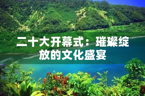 二十大开幕式：璀璨绽放的文化盛宴