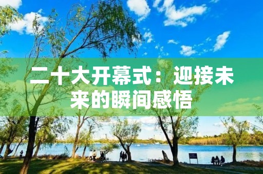 二十大开幕式:迎接未来的瞬间感悟 二十大开幕式:迎接未来的瞬间感悟