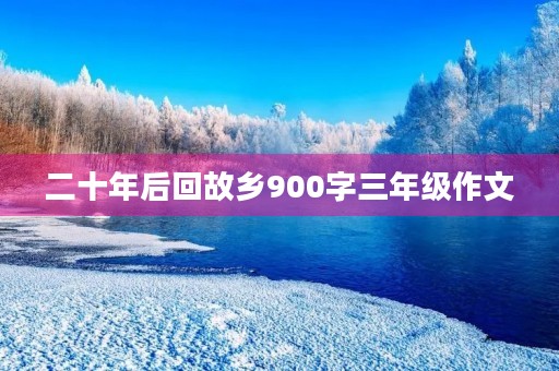 二十年后回故乡900字三年级作文 二十年后回故乡900字三年级作文