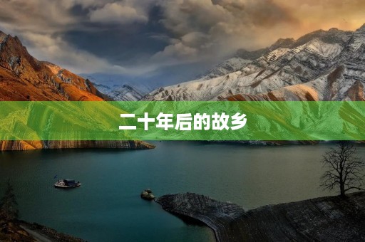 二十年后的故乡 二十年后的故乡