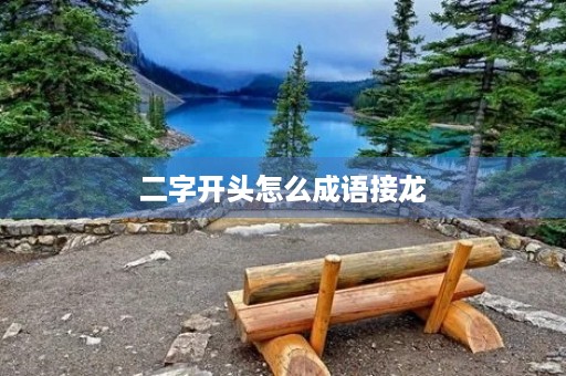 二字开头怎么成语接龙 二字开头怎么成语接龙