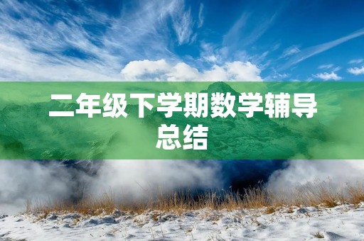 二年级下学期数学辅导总结 二年级下学期数学辅导总结